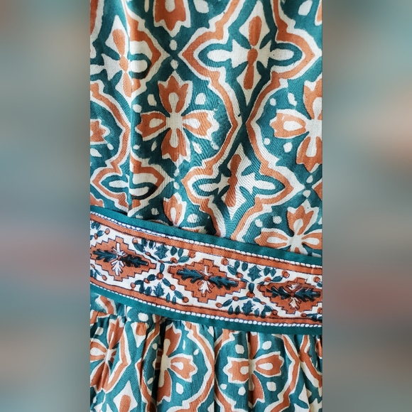 ANTHROPOLOGIE SUE SARTOR FLOUNCE MIDI DRESS NWT MEDIUM - Picture 13 of 16